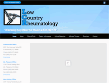 Tablet Screenshot of lowcountryrheumatology.com